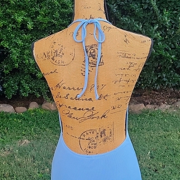 NEW Halterneck Mini Dress with Open Back - Picture 7 of 17